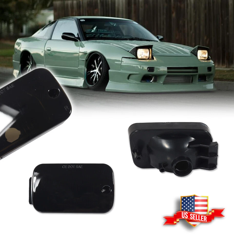 2X Luzes de sinalização de estacagem de posição frontal para 1989-1994 Nissan 240sx S13 - Imagem 1 de 4
