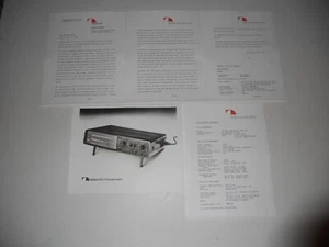 Kit de prensa analizador de audio Nakamichi T-100, 5 páginas, especificaciones, artículos, 1978 - Imagen 1 de 4