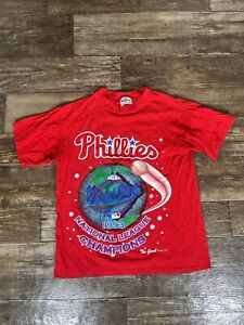 VTG 1993 Philadelphia Phillies Single Stitch TeeShirt Mens M 1990s Sports Tee F1