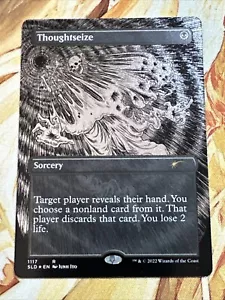 Thoughtseize - Etched FOIL #1117 Rare, NM Secret Lair, MTG - Picture 1 of 1