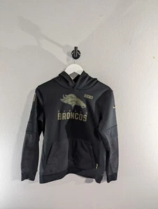 AUTHENTIC Nike Denver Broncos NFL Salute to Service Hoodie Large 14-16 On Field - Picture 1 of 10