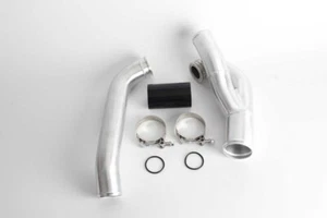Upgraded Turbo Outlet Pipe Kit 2007-2013 BMW N54 2" Black Coupler 135i 535i E60 - Foto 1 di 3