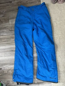 Columbia Omni Tech Waterproof Breathable Winter Snowboard Ski Pants  Blue Size M - Picture 1 of 12