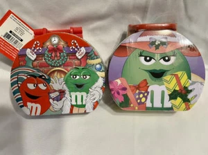 2er Set - M&M's Dose Mini Weihnachten Brotdose versiegelt Neu mit Etikett von 2003 Galerie - Bild 1 von 12