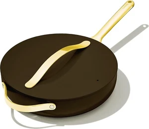 Caraway Black non-stick oven safe Sauté Pan & Lid 4.5 qt 12in NEW in BOX - Picture 1 of 11