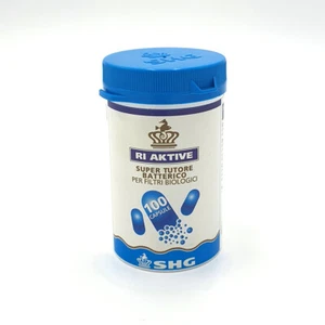 SHG RI AKTIVE BATTERI 100 CAPSULE ATTIVATORE BATTERICO ACQUARIO DOLCE FILTRO - Foto 1 di 1