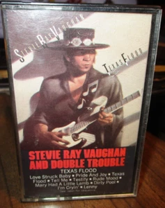 1983 STEVIE RAY VAUGHAN & DOUBLE TROUBLE Texas Flood Cassette Epic FET 38734 VG+ - Picture 1 of 3