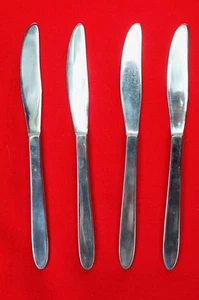 4X Dinner Table Knives Englishtown ENS2 Stainless Glossy Flatware 8 1/4" Knife - Foto 1 di 5