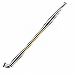Japan EDO SAMURAI Kiseru Pfeife Smoking Pipe Japanese (Color Metal Gold 20cm) - Bild 1 von 2