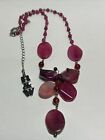 VINTAGE BUTLER & WILSON PINK FLOWER NECKLACE. Great Condition