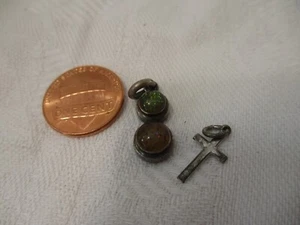 Vintage Anhänger Kreuz und Perlen Sterling 925 - Bild 1 von 3