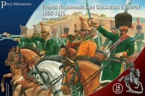 Perry Miniatures Linea Napoleonica Francese Cacciatori a Cavallo 1808-1815 28mm - Foto 1 di 5