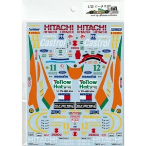 Decals forTamiya 1/20 Lotus 107 from Japan - Picture 1 of 2