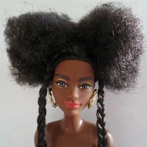 NEW! 2020 Barbie Extra Doll Afro Braids Black Hair Daisy Articulated ~ AA NUDE - Picture 1 of 4