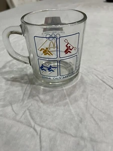 ANCHOR HOCKING McDonald's 1984 XXIII OLYMPICS Glass Coffee Mug Cup - Made in USA - Picture 1 of 7