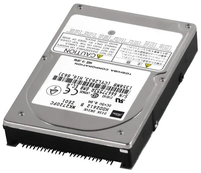 Hard Drive Toshiba MK2720FC HDD2612 1.3GB 4200RPM 128KB IDE ATA 2.5" Inch - Image 1 of 3