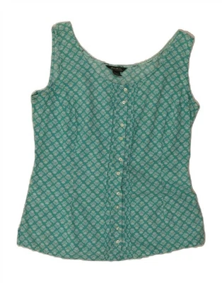 Blusa Camisa EDDIE BAUER Mujer Sin Mangas Reino Unido 16 Grande Turquesa Floral DC07 Foto 1 de 3
