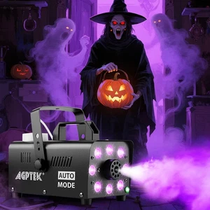 Smoke Fog Machine with 13 LED Light and RGB Light Wedding Party Christmas Remote - Picture 1 of 14