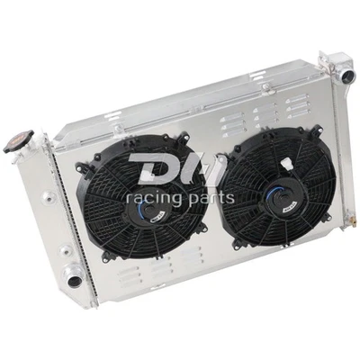 4 行散热器罩风扇适用于 1971 - 73 福特野马 Fairlane Torino LTD Cougar V8 — 第 1/4 张图片