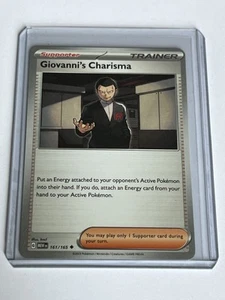 Giovannis Charisma 161 / 165 Pokemon Escarlata y Violeta 151 2023 Como Nuevo - 9.0 + - Imagen 1 de 13