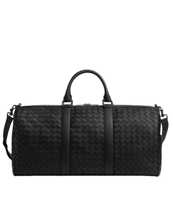 Bolso de Lona BOTTEGA VENETA $7200 Negro Intrecciato Cabin Nuevo y Auténtico Foto 1 de 4