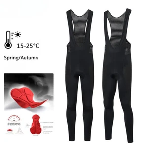 Spring Autumn Cycling Pants Men Bike Long Pant Cool Breathable Cycling bib Pants - Picture 1 of 13