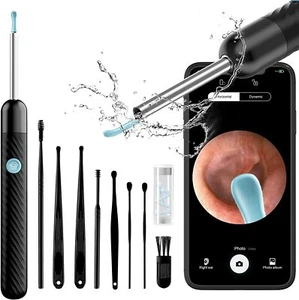 Ear Wax Removal Cleaner with 1080P Camera Otoscope Light Iphone Android Phone - Picture 1 of 6