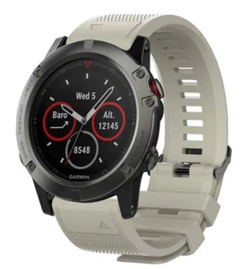 Per Garmin Fenix 5X Cinturino Ricambio Band Silicone Orologio 26mm Grande - Foto 1 di 18