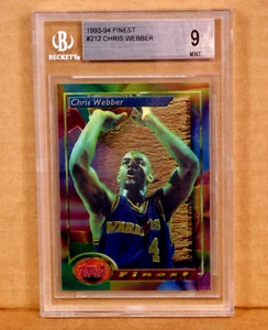 1993-94 TOPPS FEINSTER BASKETBALL #212 CHRIS WEBBER BGS 9 - Bild 1 von 2