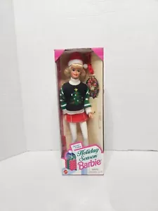 Bambola vintage Barbie per le vacanze nuova con scatola maglione natalizio edizione speciale 1996 - Foto 1 di 8