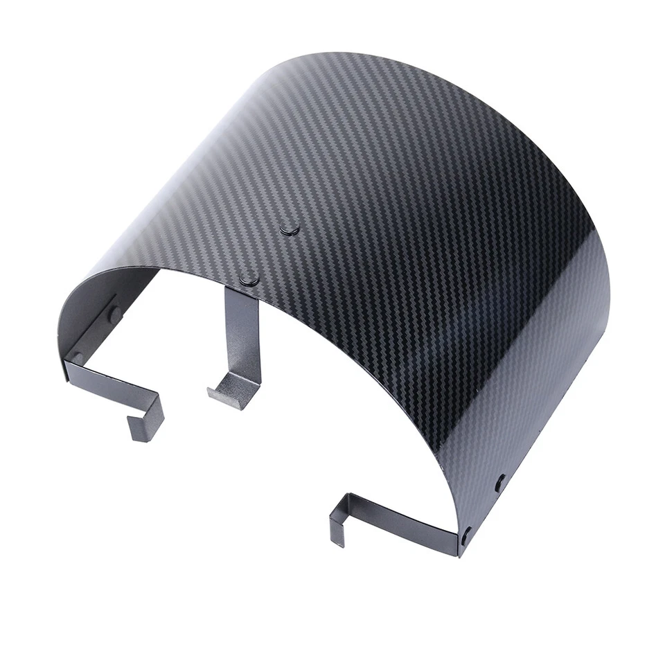 JDM 2.5" -5" Carbon Look Air Intake Filter Cover Shields Engine Compartment Heat - Image 1 of 4