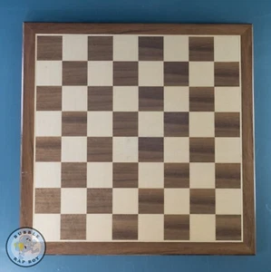 EINGELEGT MASSIVHOLZ QUALITÄT SCHACH/ZUGBRETT 12"" x 12"" ZOLL (3,3 cm) QUADRATE - Bild 1 von 7