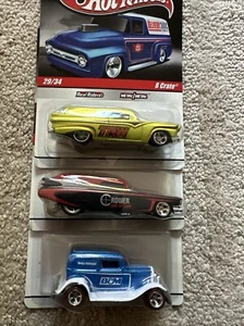 HOT WHEELS DELIVERY 2009 3 Set FORD Sedan 8 CRATE ‘59 Cadillac FC VARIANTS RIDER - Picture 1 of 10