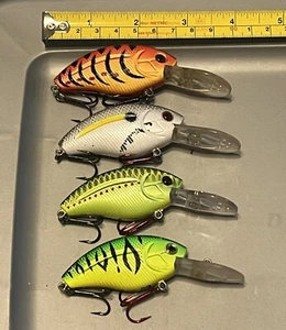 (4) Livingston Lures Howeller Crankbait Fishing Lures Randy Howell - Picture 1 of 4