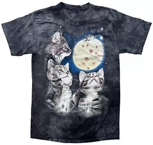 Camiseta para hombre Three Kitten Cheese Moon - Imagen 1 de 5