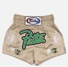 Patta X Homecoming Fairtex Muay Thai Shorts - Size X-Large- Beige - Brand New