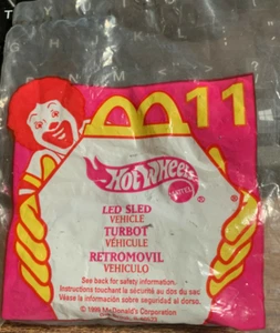 McDonald Happy Meal Hot Wheels Vehículo Trineo LED #11 (1999) SELLADO - Imagen 1 de 6
