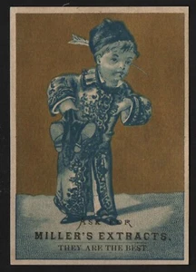 Miller's Flavoring Extracts Trade Card - Picture 1 of 2