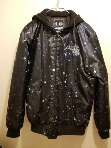 NBA ORLANDO  Magic  Satin Jacket stars universe unusual large RARE Collectible Cover