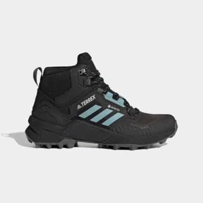 Adidas Terrex Swift R3 Mid GZ3043 Womens Black/Mint Gore-Tex Hiking Boots Sz 8 - Image 1 of 4