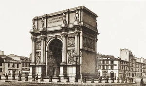 1880 MARSEILLES - ORIGINAL ENGRAVING W/PASSEPARTOUT -(01368) - Picture 1 of 2