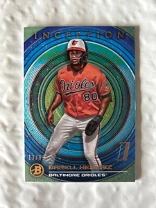 2022 Bowman Inception Darell Hernaiz 1st Blue Rookie SP #13/99 Orioles RC #18 - Picture 1 of 2