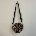 The White Pepper Messenger Bag Crossbody Brown Leopard Handbag Satchel Zip Round