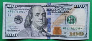 2013 One Hundred Dollars $100 *Star Note Federal Reserve Paper Money - Picture 1 of 2