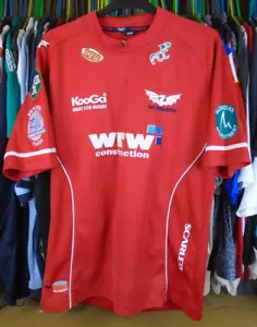MAGLIA MAGLIA SCARLETS 2007-2008 HOME KOOGA MANICA CORTA RUGBY UNION TOP LARGE - Foto 1 di 9
