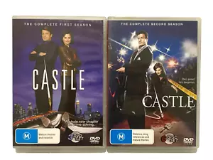 Castle TV Series DVD Season 1 2 PAL Region 4 Crime Mystery Comedy Drama VGC - Picture 1 of 6