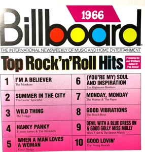BILLBOARD - TOP ROCK N ROLL HITS: 1966 (CD 1988 Near Mint) - Picture 1 of 1