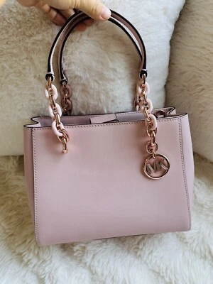 NWT MICHAEL KORS MK Sofia Medium North South Bag Tote Crossbody Blossom Pink - Image 1 of 4