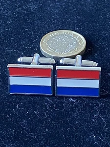 Netherlands flag cufflinks - Picture 1 of 3