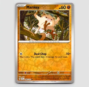 Mankey (Reverse) -  SSP 098/191 - Common NM SV08: Surging Sparks Single - Picture 1 of 2
